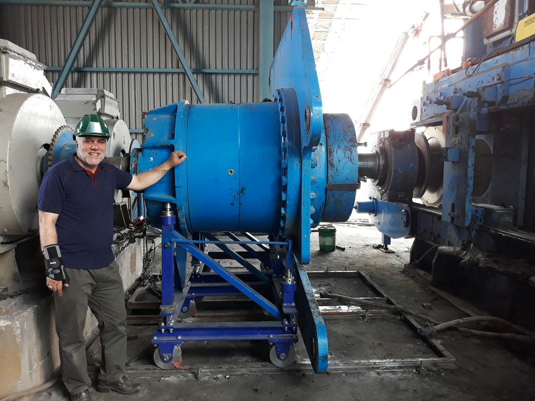 Industrial machinery in a recycling and processing facility