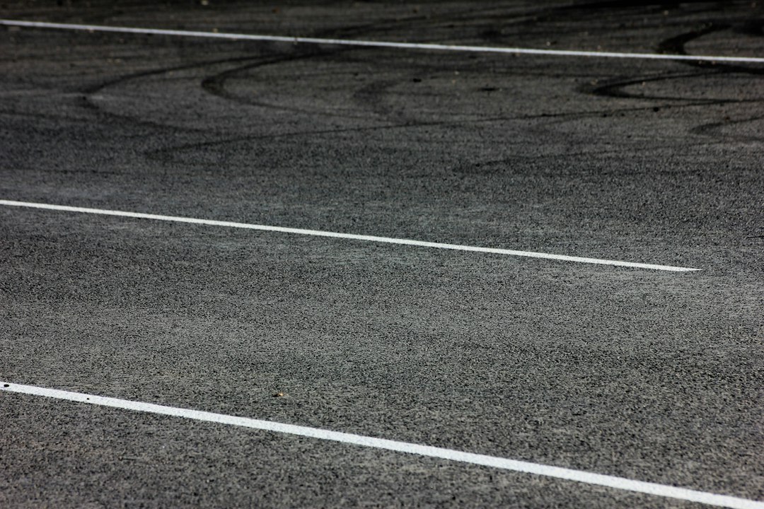 Road surface representing potential rubberised asphalt applications